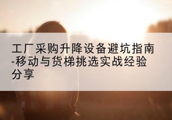 柳林移动式升降机怎么选-工厂采购升降设备避坑指南-移动与货梯挑选实战经验分享